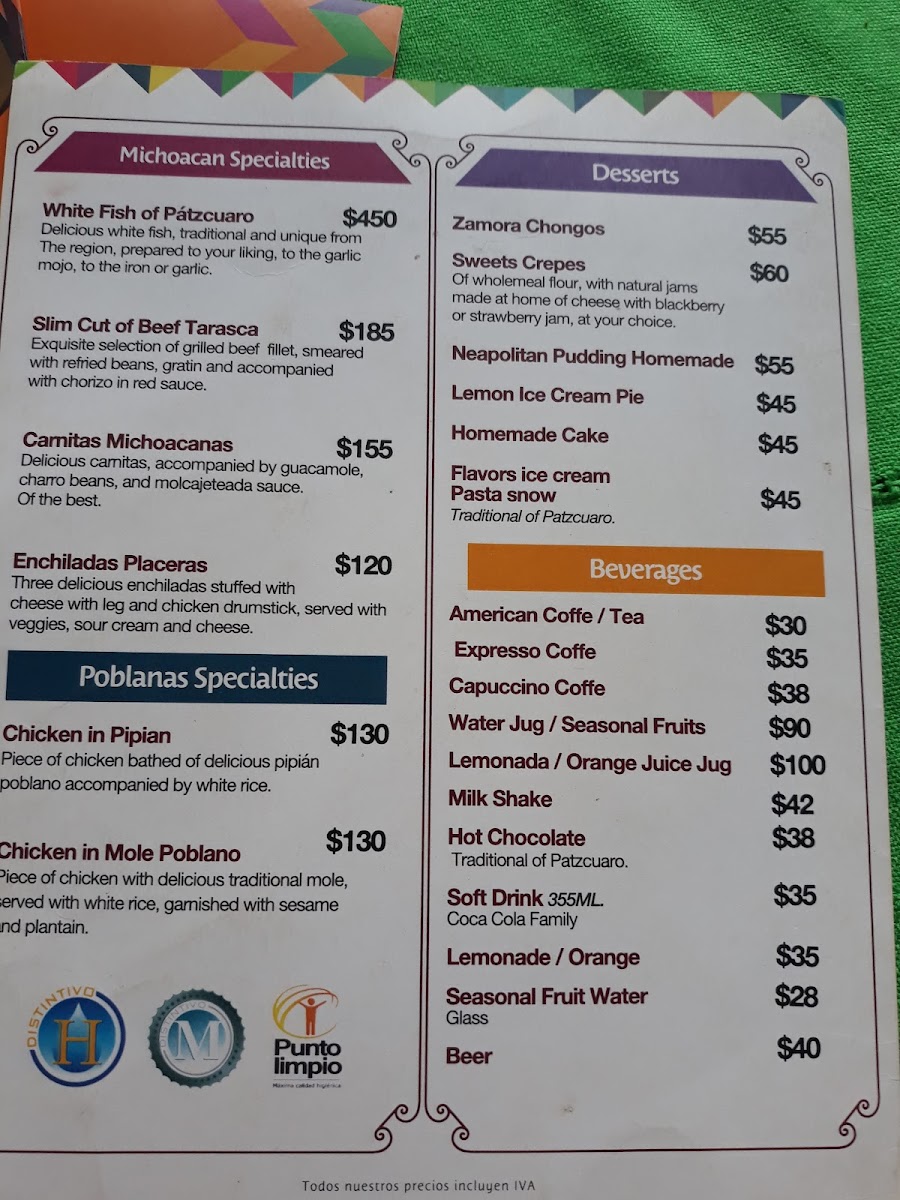 Restaurante Tarasco Menu - Image 5